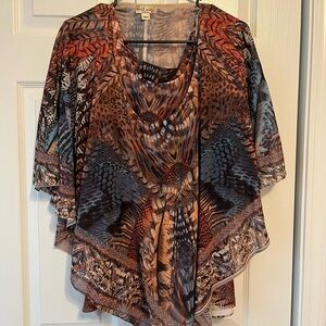 Women's Multicolor Patterned Top